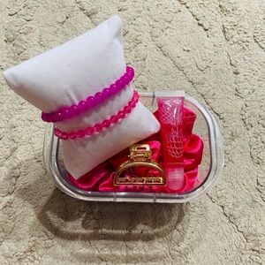 Hot Pink Luxe Mini Accessories Gift Box